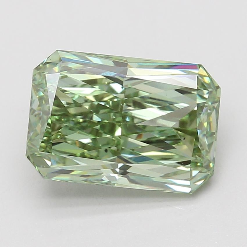 5.02 Ct. Fancy Vivid Green Radiant Lab Grown Diamond