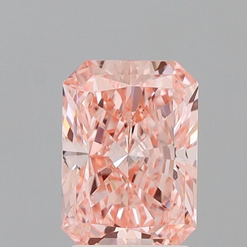 2.35 Ct. Fancy Vivid Pink Radiant Lab Grown Diamond