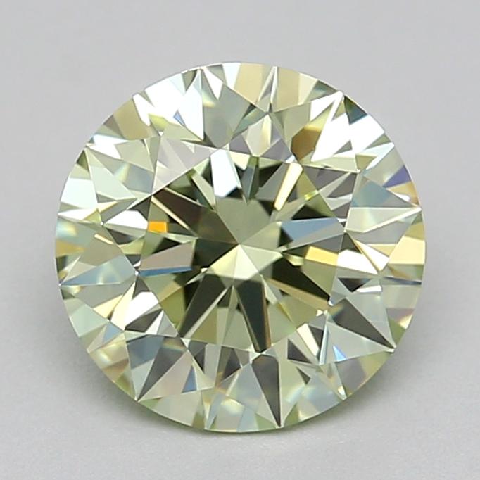 1.07 Ct. Fancy Intense Green Round Lab Grown Diamond