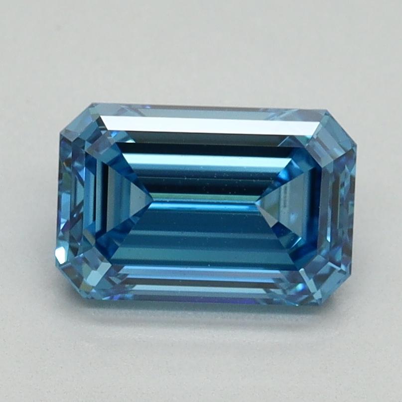 1.50 Ct. Fancy Vivid Blue Emerald Lab Grown Diamond