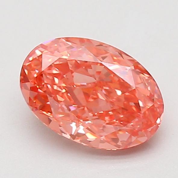 1.55 Ct. Fancy Vivid Pink Oval Lab Grown Diamond