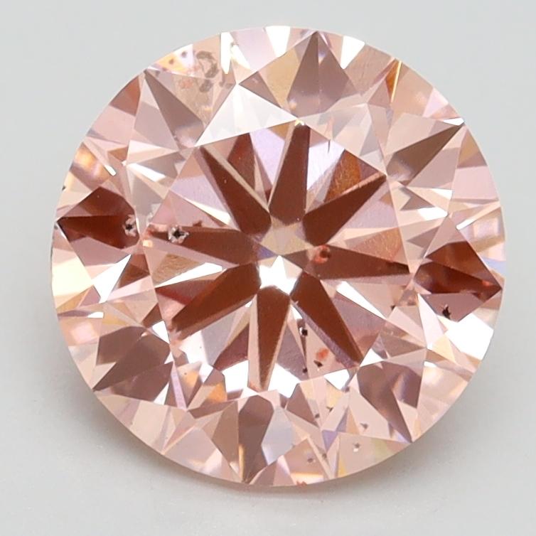 2.51 Ct. Fancy Intense Pink Round Lab Grown Diamond
