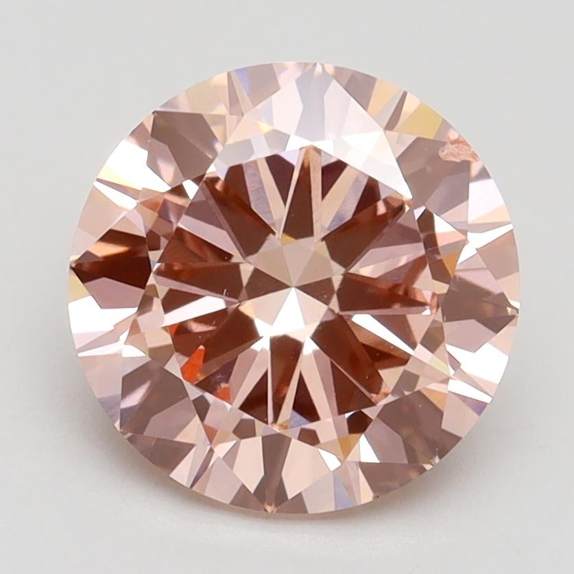 2.50 Ct. Fancy Intense Pink Round Lab Grown Diamond