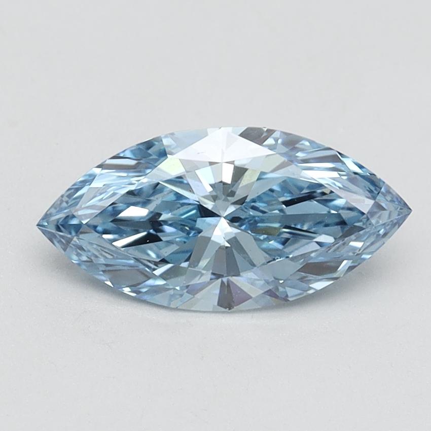 1.02 Ct. Fancy Vivid Blue Marquise Lab Grown Diamond
