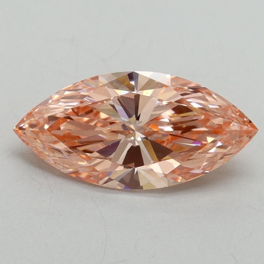 1.40 Ct. Fancy Vivid Pink Marquise Lab Grown Diamond