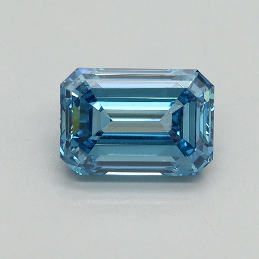 1.03 Ct. Fancy Vivid Blue Emerald Lab Grown Diamond