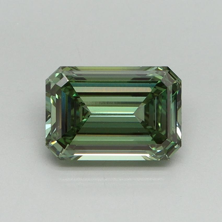 1.54 Ct. Fancy Vivid Pacific Green Emerald Lab Grown Diamond