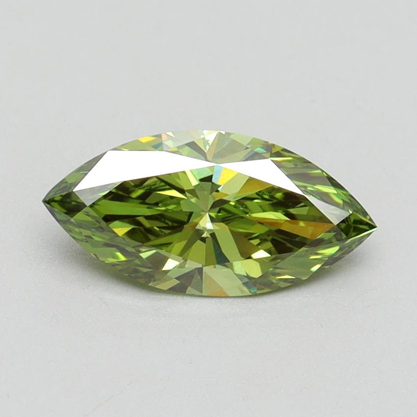 1.01 Ct. Fancy Vivid Green Marquise Lab Grown Diamond