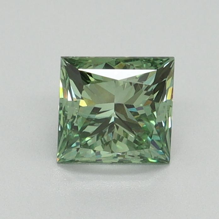 0.80 Ct. Fancy Vivid Pacific Green Princess Lab Grown Diamond