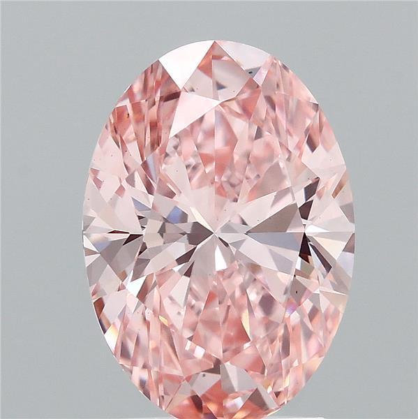 2.06 Ct. Fancy Vivid  Pink Oval Lab Grown Diamond