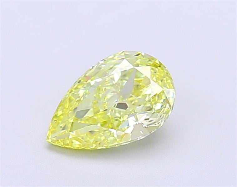 1.05 Ct. Fancy Vivid  Yellow Pear Lab Grown Diamond