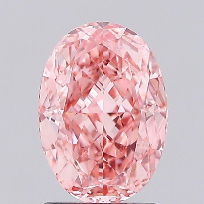 2.09 Ct. Fancy Vivid  Pink Oval Lab Grown Diamond