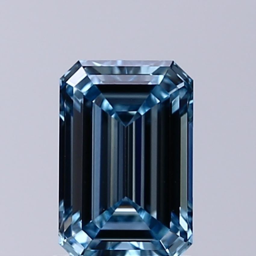 1.09 Ct. Fancy Intense Blue Emerald Lab Grown Diamond