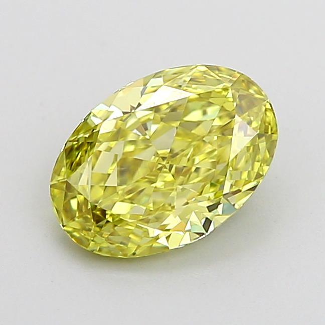 1.33 Ct. Fancy Intense Yellow Oval Lab Grown Diamond