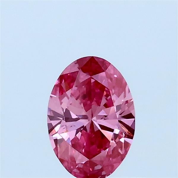 0.38 Ct. Fancy Vivid Pink Oval Lab Grown Diamond
