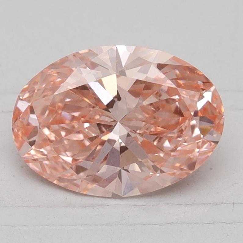 1.32 Ct. Fancy Vivid Pink Oval Lab Created Diamond