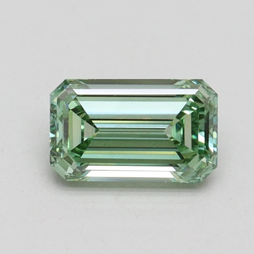 1.01 Ct. Fancy Intense Green Emerald Lab Grown Diamond