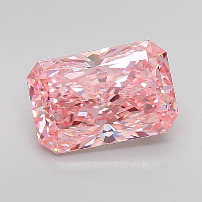 3.02 Ct. Fancy Vivid Pink Radiant Lab Grown Diamond
