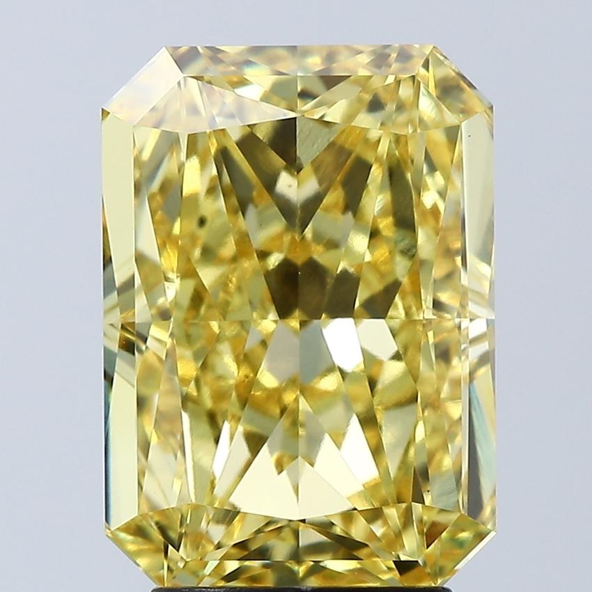 4.09 Ct. Fancy Vivid Yellow Radiant Lab Grown Diamond