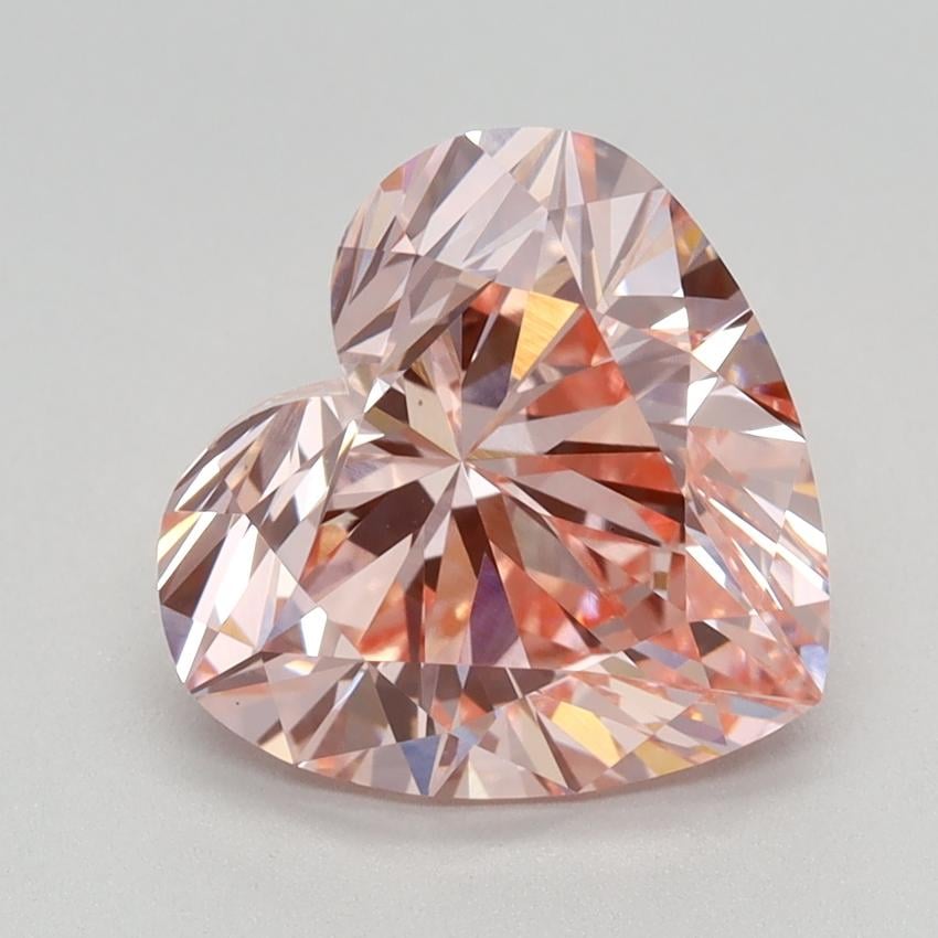 2.72 Ct. Fancy Vivid Pink Heart Lab Grown Diamond