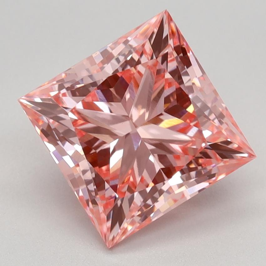 2.42 Ct. Fancy Vivid Pink Princess Lab Grown Diamond