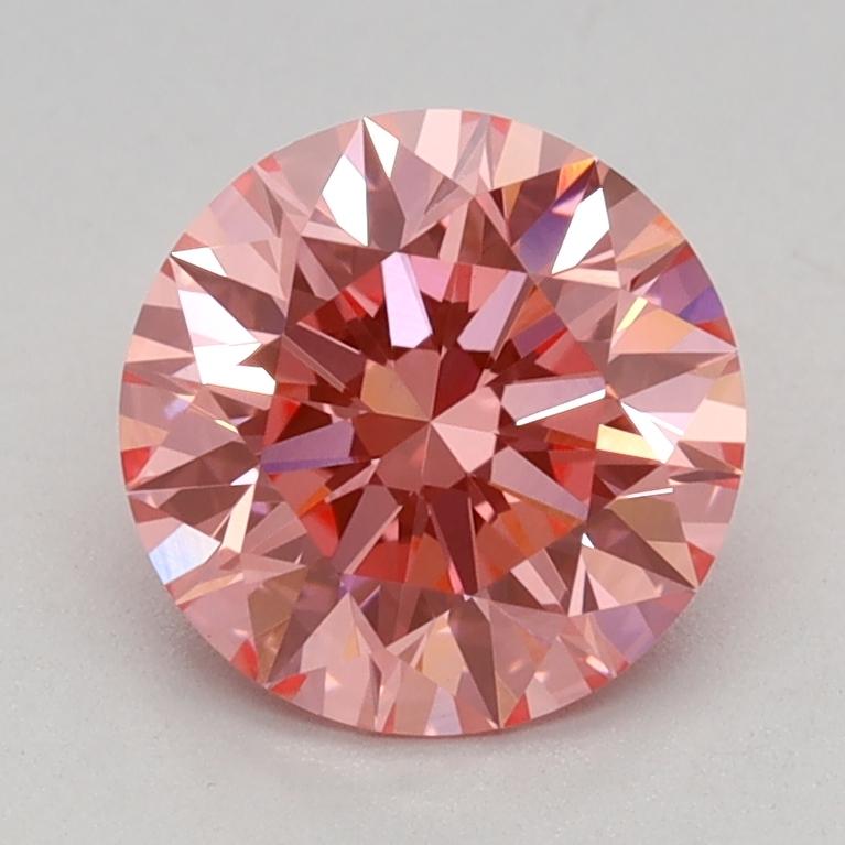 1.14 Ct. Fancy Vivid Pink Round Lab Grown Diamond