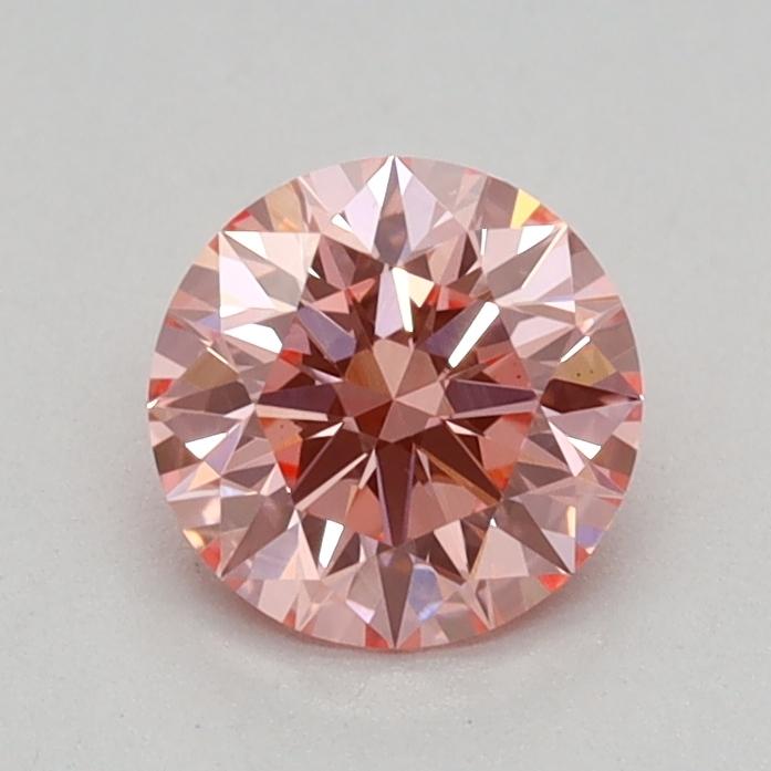 0.55 Ct. Fancy Vivid Pink Round Lab Grown Diamond