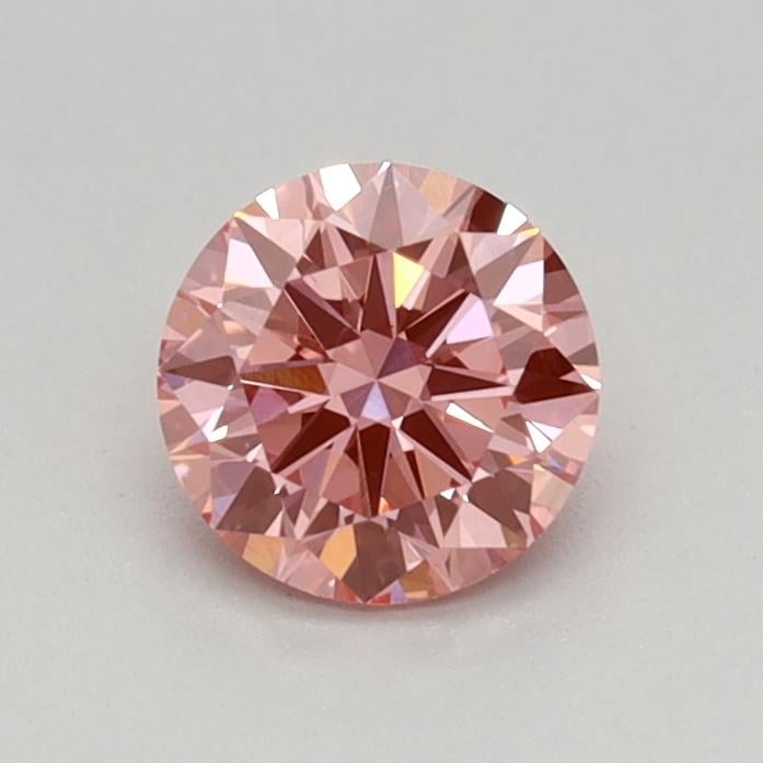 0.43 Ct. Fancy Vivid Pink Round Lab Grown Diamond