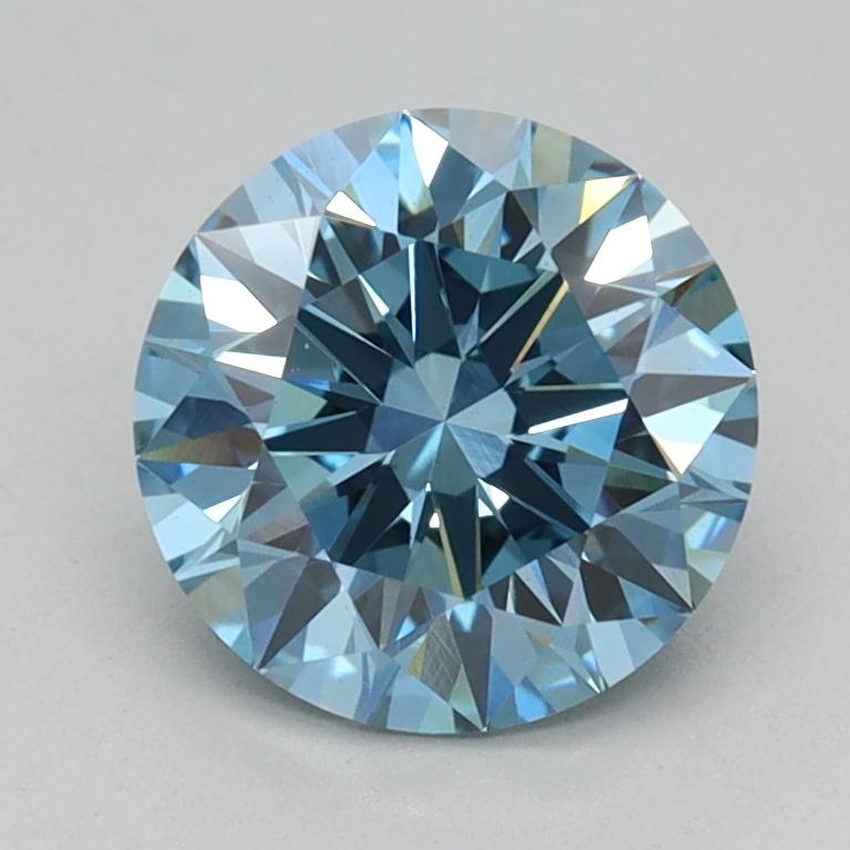 1.12 Ct. Fancy Vivid Blue Round Lab Grown Diamond