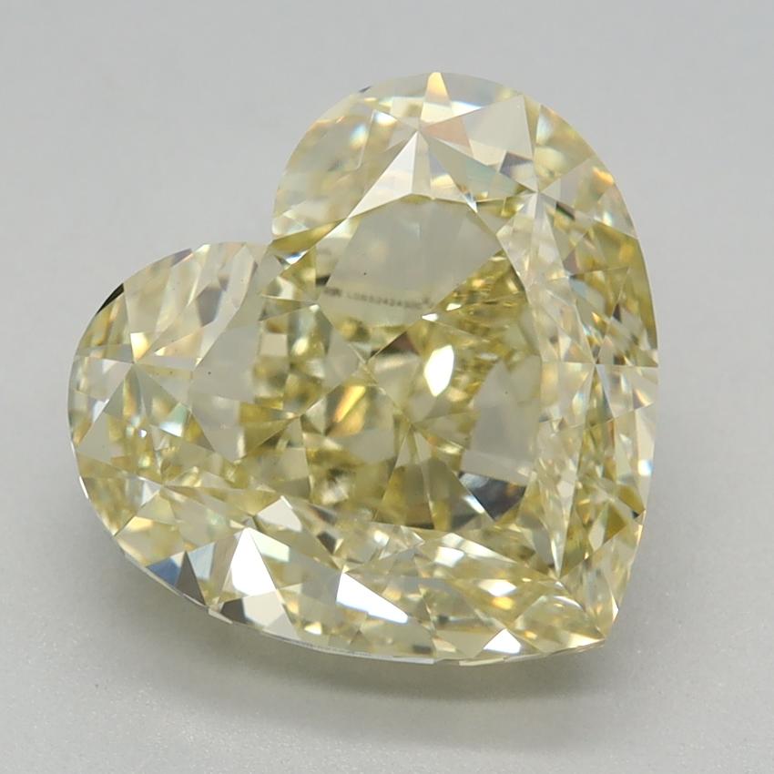 3.06 Ct. Fancy Intense Yellow Heart Lab Grown Diamond