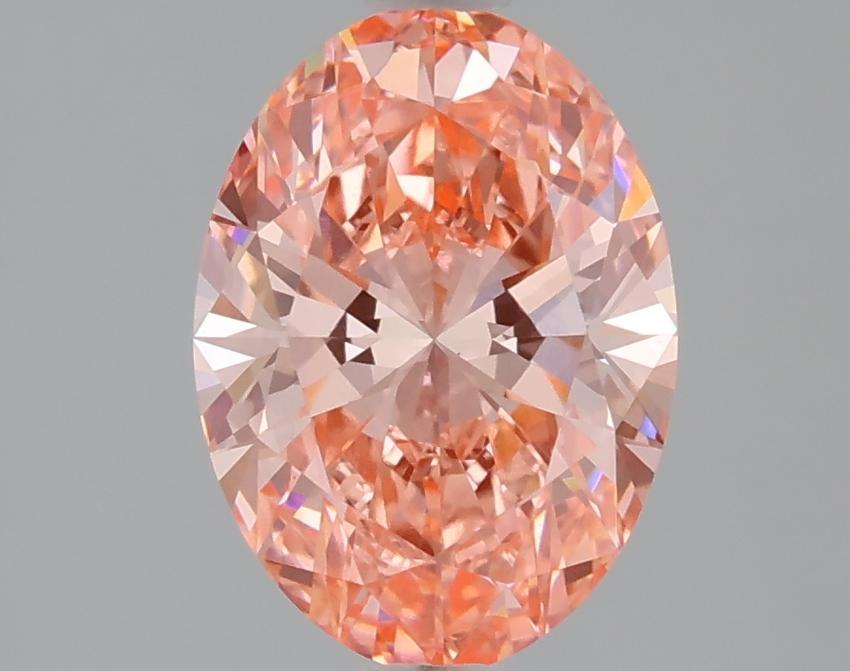 1.60 Ct. Fancy Vivid Pink Oval Lab Grown Diamond