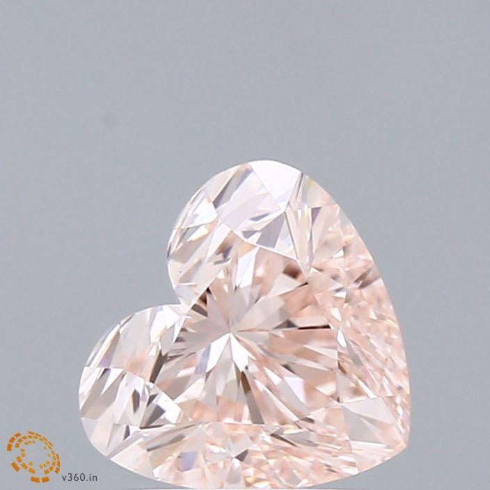 1.54 Ct. Fancy Pink Heart Lab Grown Diamond