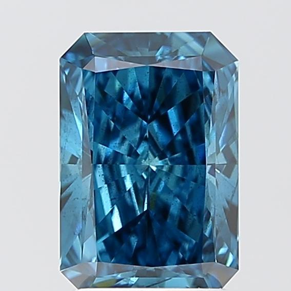 2.07 Ct. Fancy Vivid Blue Radiant Lab Grown Diamond