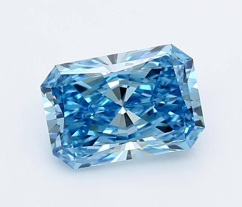 2.03 Ct. Fancy Vivid  Blue Radiant Lab Grown Diamond