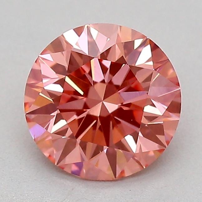 0.80 Ct. Fancy Vivid  Pink Round Lab Grown Diamond