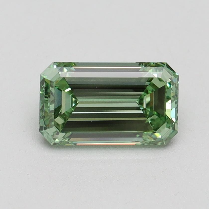 1.02 Ct. Fancy Intense Pacific Green Emerald Lab Grown Diamond