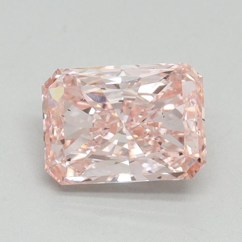1.30 Ct. Fancy Vivid Pink Radiant Lab Grown Diamond