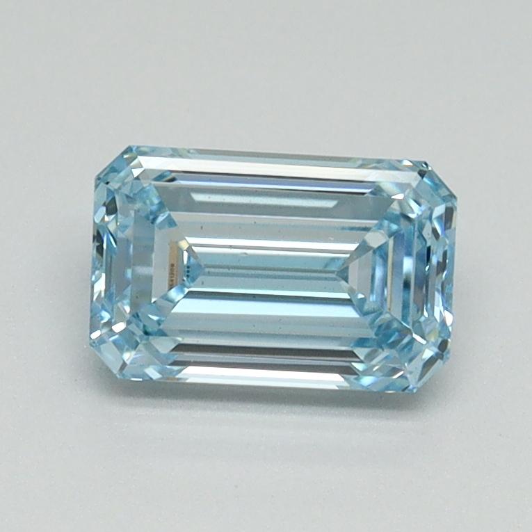 1.02 Ct. Fancy Intense Blue Emerald Lab Grown Diamond