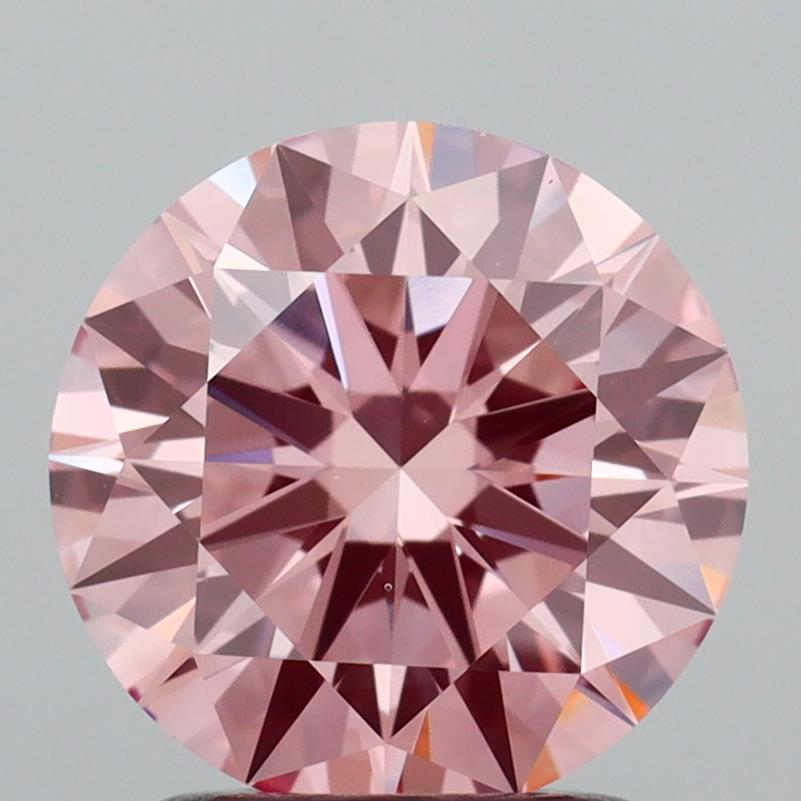 1.80 Ct. Fancy Intense  Pink Round Lab Grown Diamond