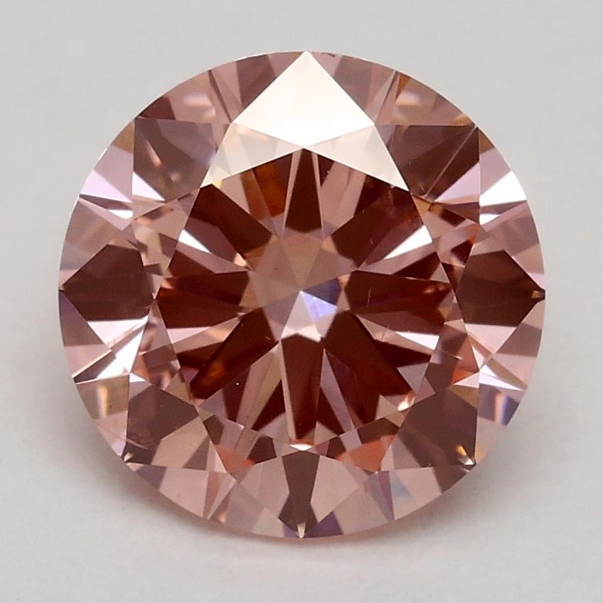 2.01 Ct. Fancy Intense Pink Round Lab Grown Diamond