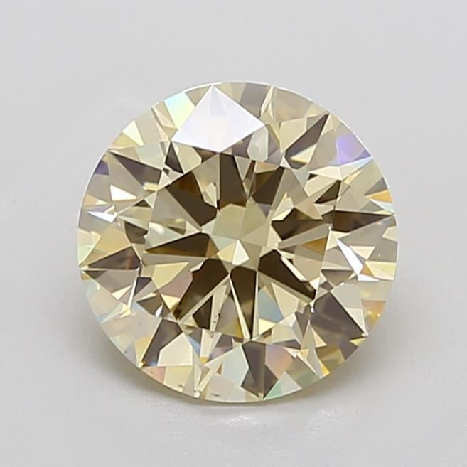 3.54 Ct. Light Yellow Round Lab Grown Diamond
