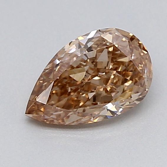 0.33 Ct. Light  Brown Pear Lab Grown Diamond