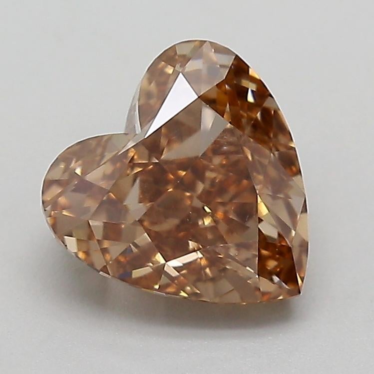 1.08 Ct. Fancy  Brown Heart Lab Grown Diamond