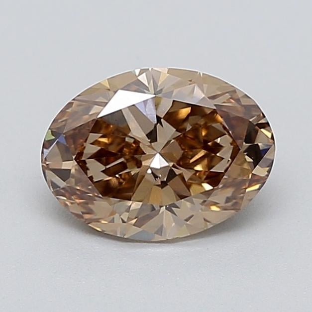 1.03 Ct. Light  Brown Oval Lab Grown Diamond