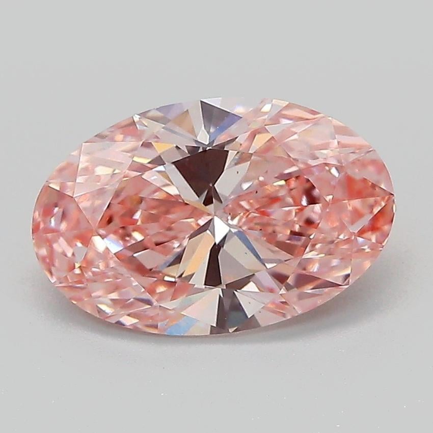 2.00 Ct. Fancy Vivid Pink Oval Lab Grown Diamond