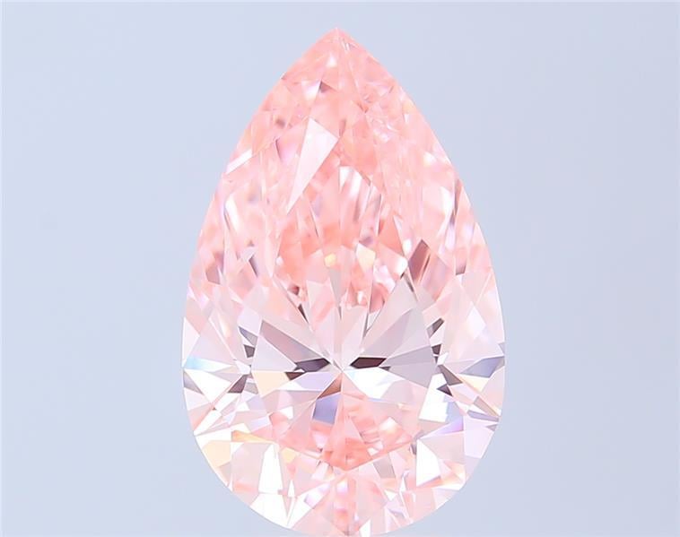 6.06 Ct. Fancy Vivid Pink Pear Lab Grown Diamond