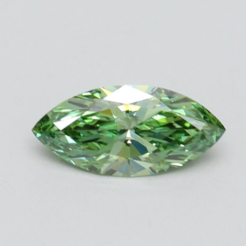 0.50 Ct. Fancy Vivid Green Marquise Lab Grown Diamond