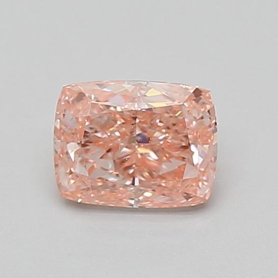 0.65 Ct. Fancy Vivid Pink Cushion Lab Grown Diamond