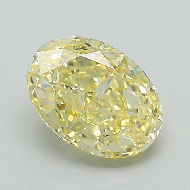 1.05 Ct. Fancy Intense Yellow Oval Lab Grown Diamond
