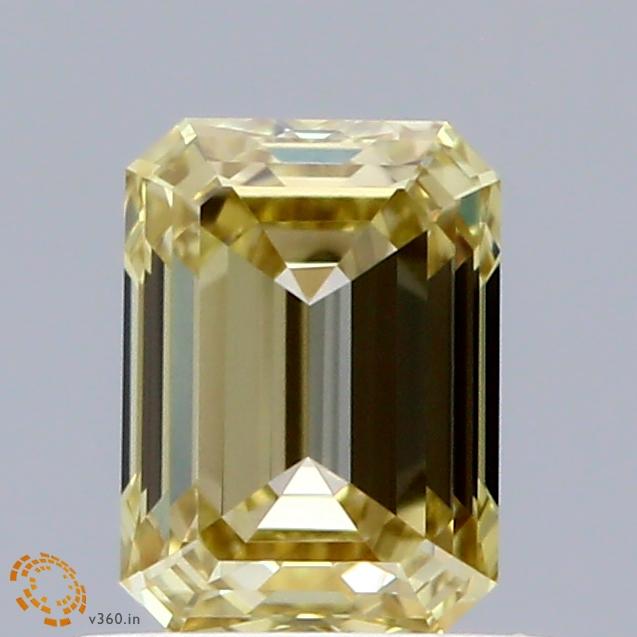 0.93 Ct. Fancy Intense Yellow Emerald Lab Grown Diamond
